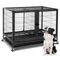 48inch Metal Wire Dog Crate with Divider D290
