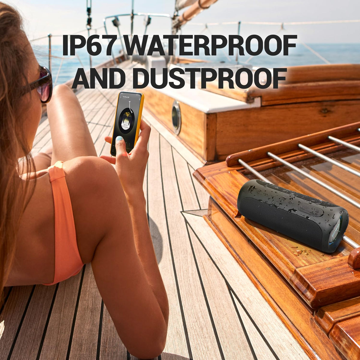 Wireless Bluetooth Speaker with Built-in Subwoofer H92318