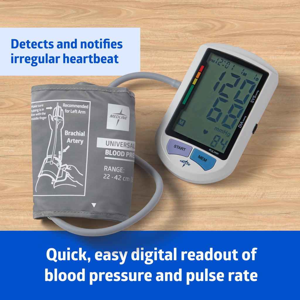 Automatic Blood Pressure Monitor with Universal Upper Arm Cuff and Carrying Case K819904