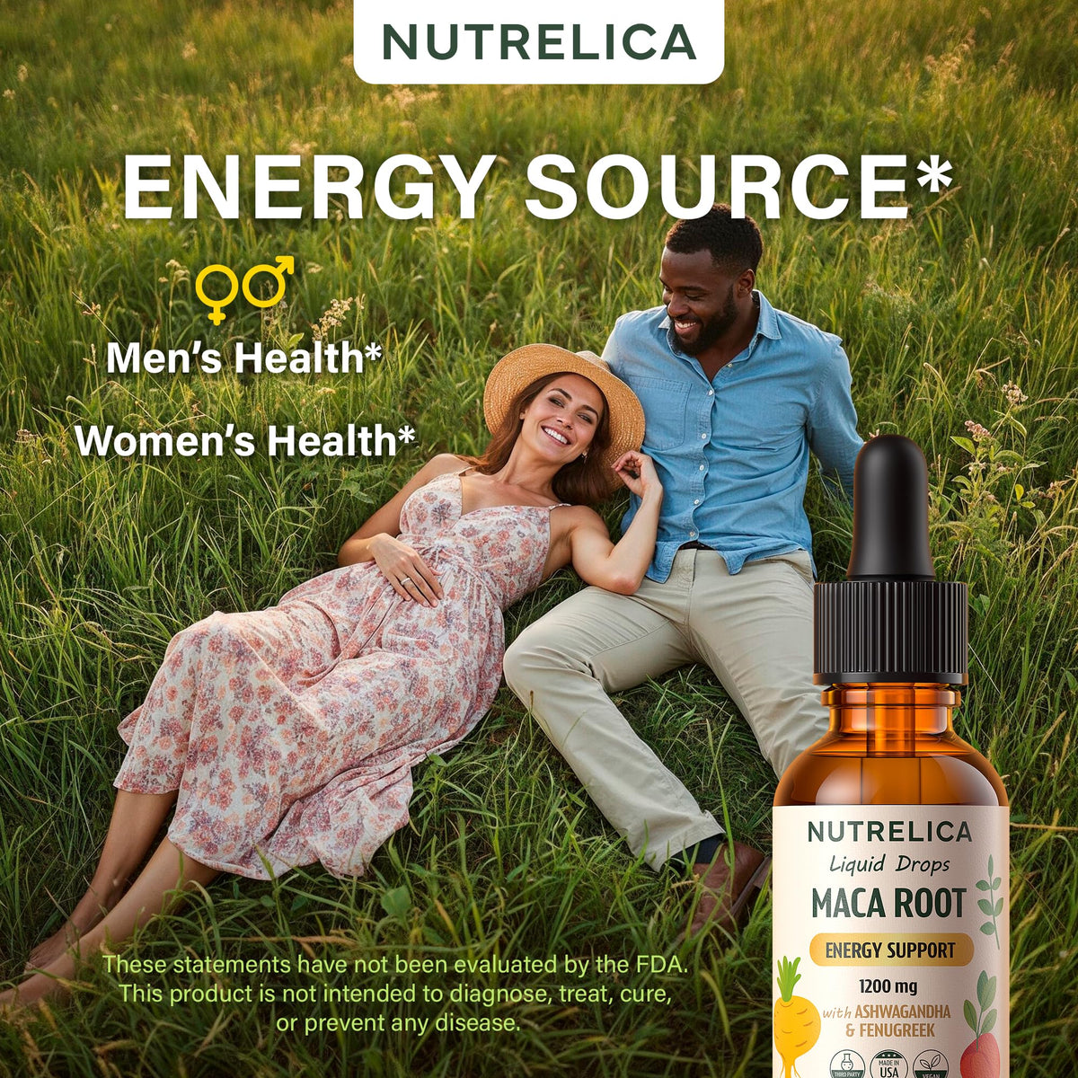 Maca Root with Ashwagandha & Fenugreek 1200mg Vegan S2222